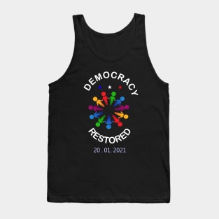 Democracy restored, Biden Harris 2021 Inauguration Shirt, Inauguration Day Tank Top